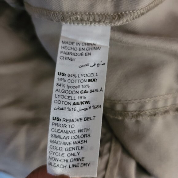 White House Black Market Palm Print Utility Jacket Women's Belted Safari - Picture 7 of 8